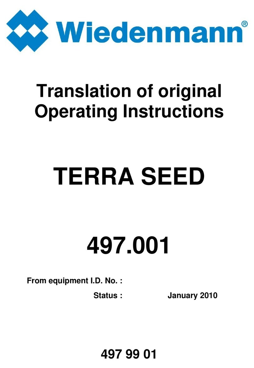 Wiedenmann TERRA SEED Translation of original operating instructions