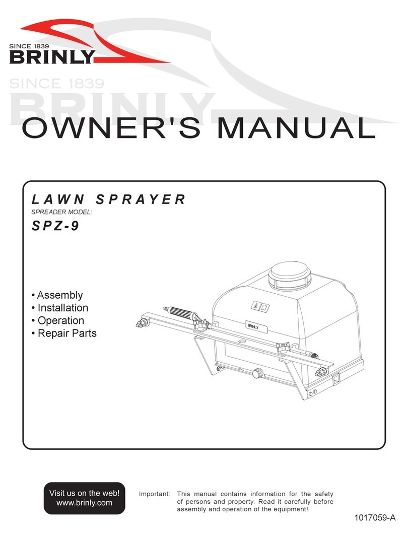 Brinly SPZ-9 owner's manual