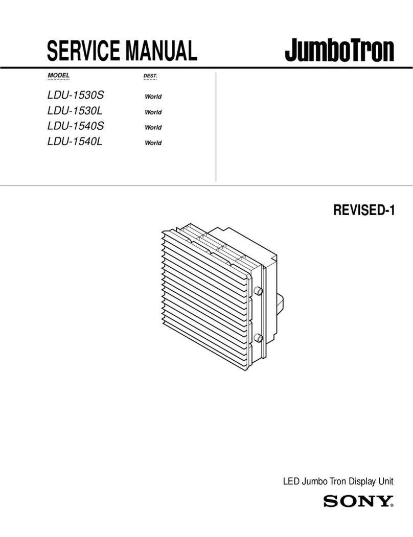 Sony JumboTron LDU-1530S User manual