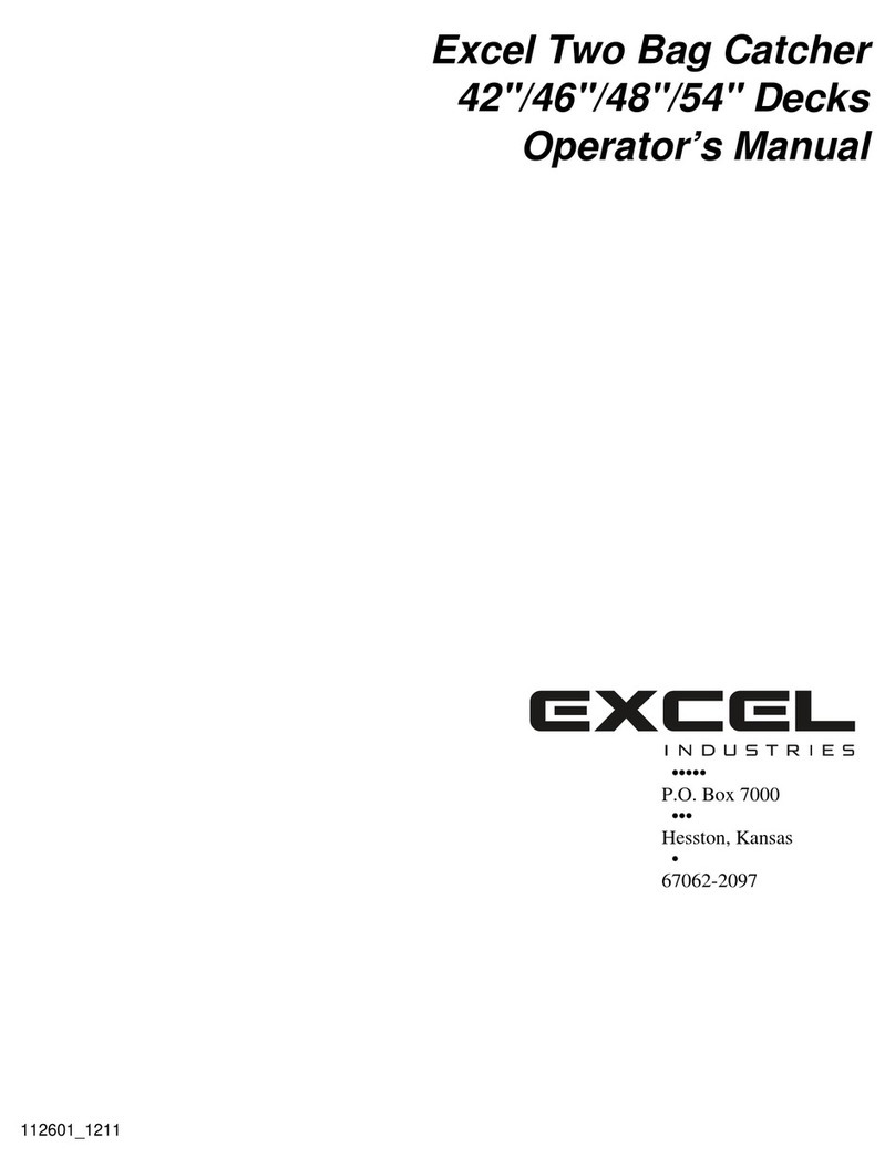Excel Two Bag Catcher Operator's manual