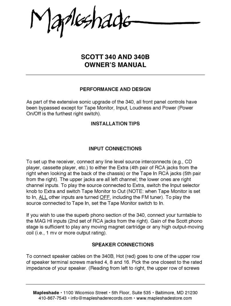 Scott 340 owner's manual
