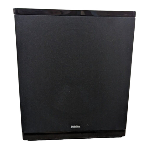 Definitive Technology ProSub 60 User manual