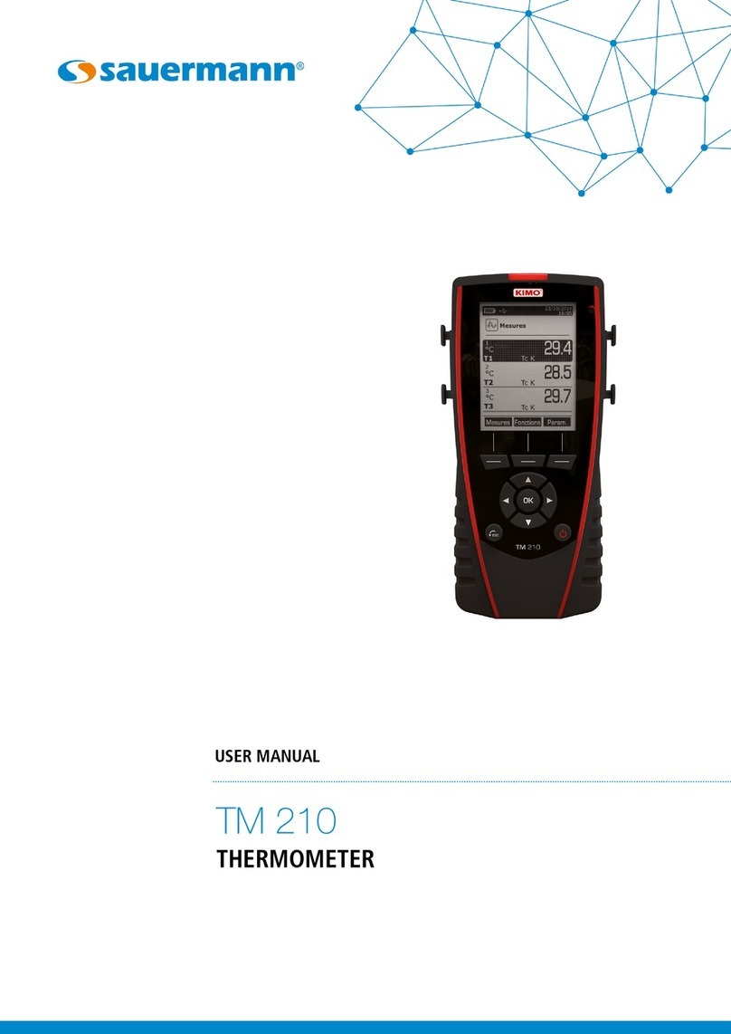 sauermann KIMO TM 210 User manual sauermann KIMO TM 210 User manual