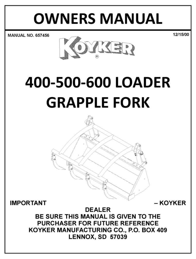 Koyker GRAPPLE FORK 400 owner's manual