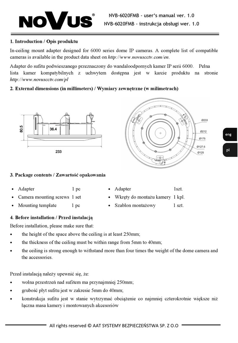 Novus NVB-6020FMB user manual