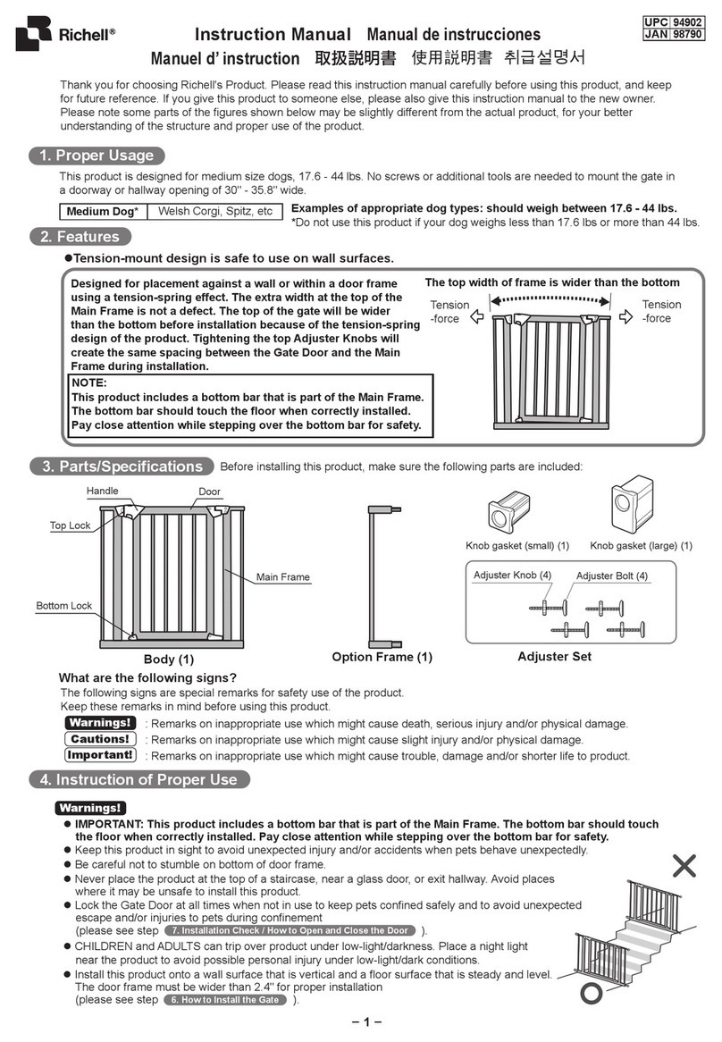 Richell 803840 94902-3 User manual Richell 803840 94902-3 User manual