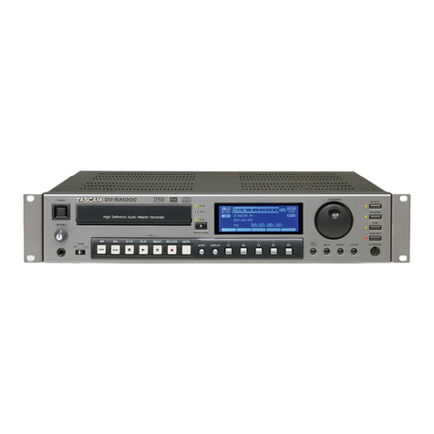Tascam DV-RA1000 Owner's manual
