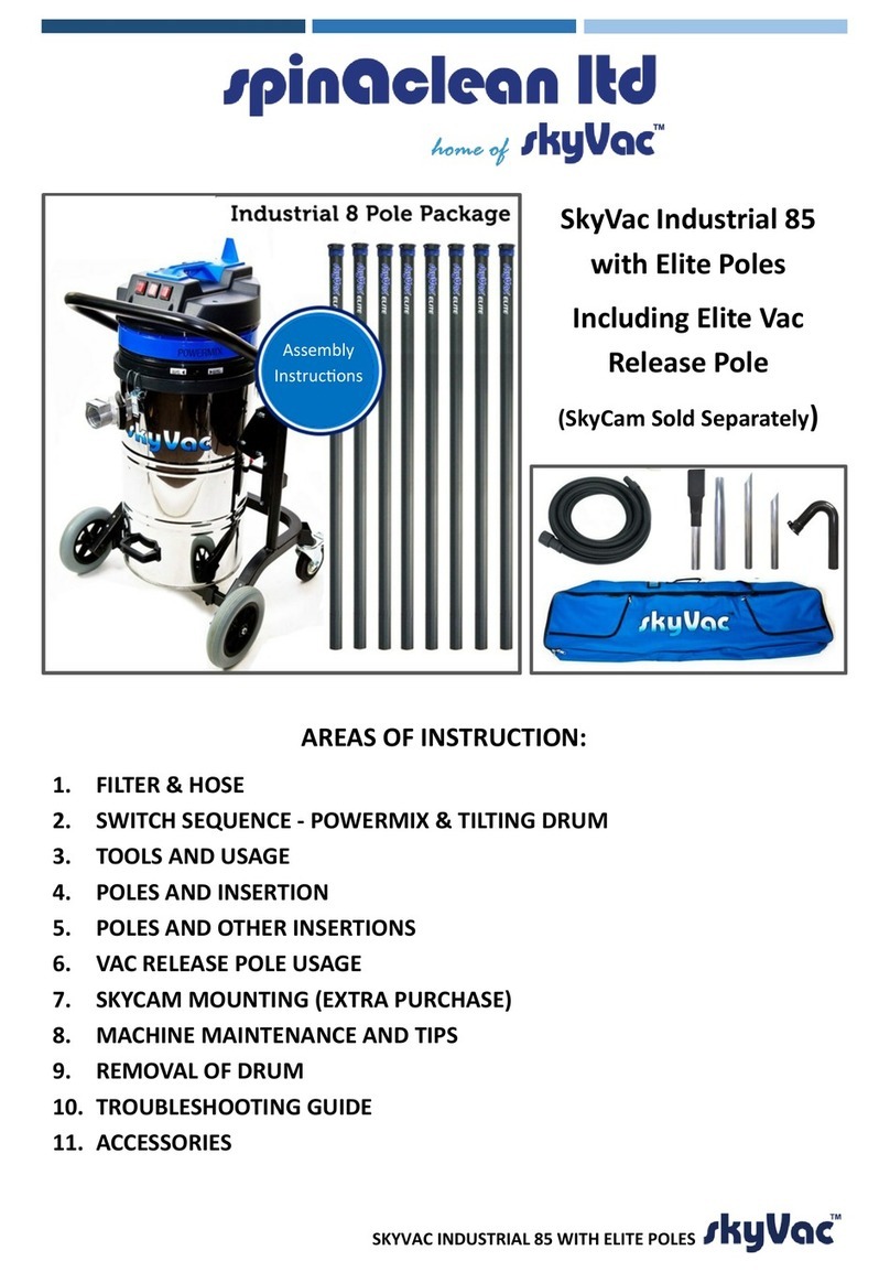 SkyVac spinAclean 85 User manual