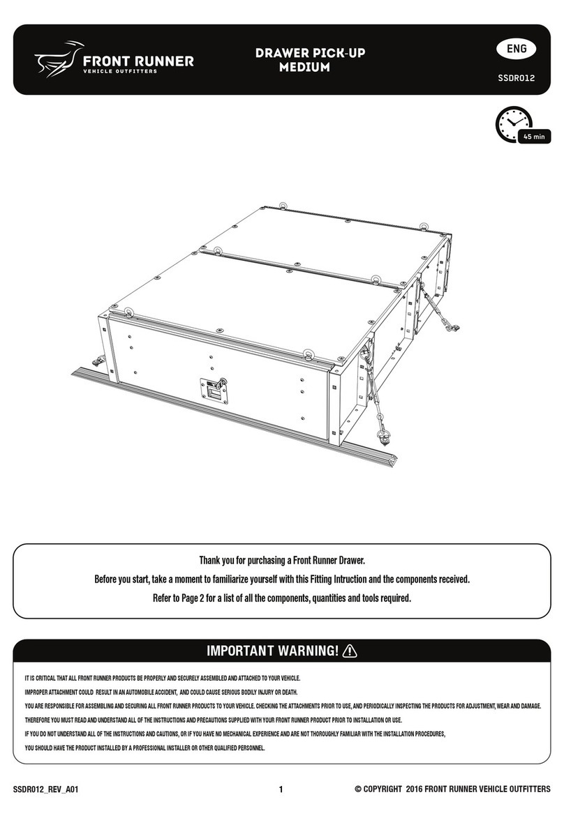 Front Runner SSDR012 User manual