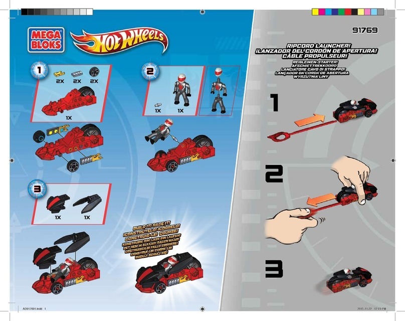 Mattel Mega Bloks Hot Wheels Furious Speedster quick start guide
