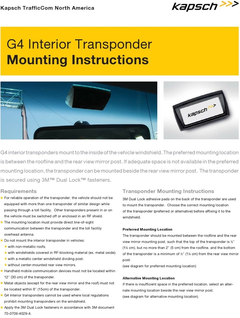 KAPSCH G4 User manual