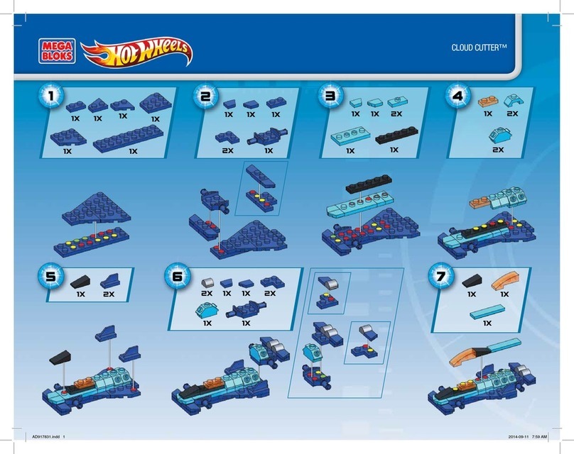 Mattel Mega Bloks Hot Wheels Cloud Cutter User manual
