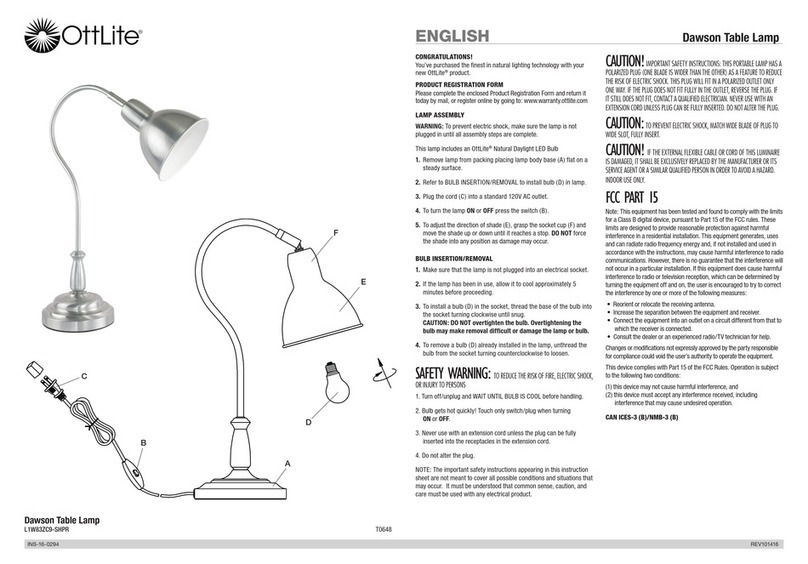 OttLite Dawson instructions