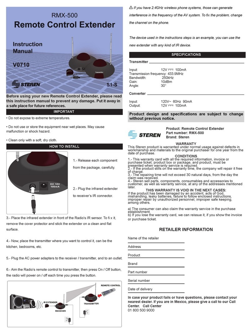 Steren RMX-500 instruction manual