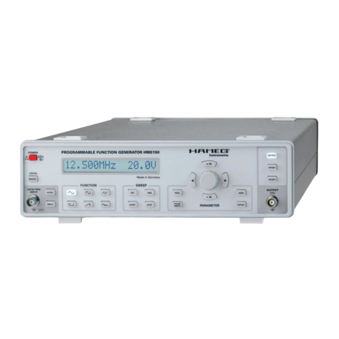Hameg HM8150 quick start guide