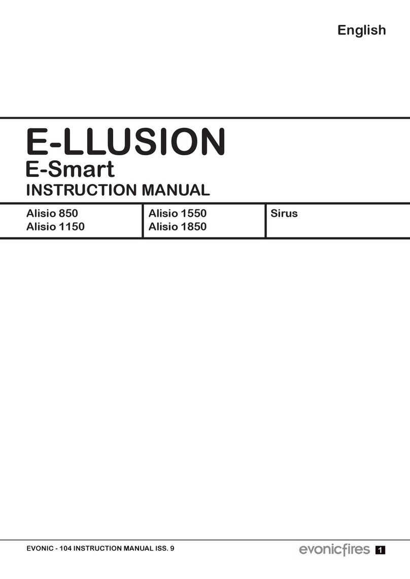 Evonicfires E-LLUSION Alisio 850 User manual