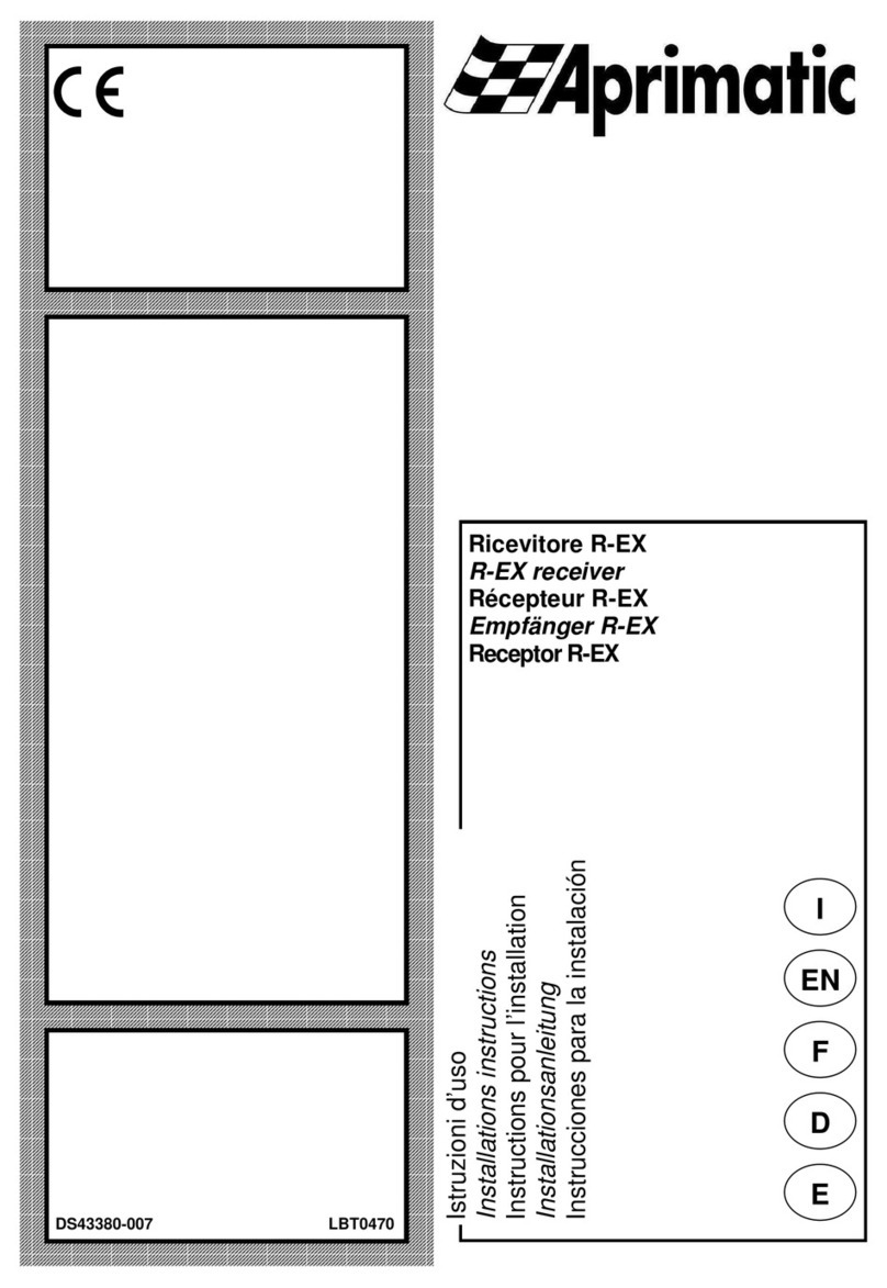 Aprimatic R-EX installation instructions