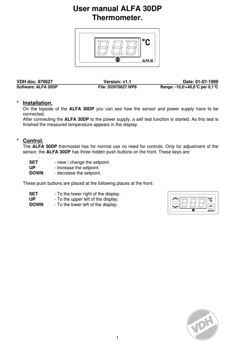 VDH ALFA 30DP user manual