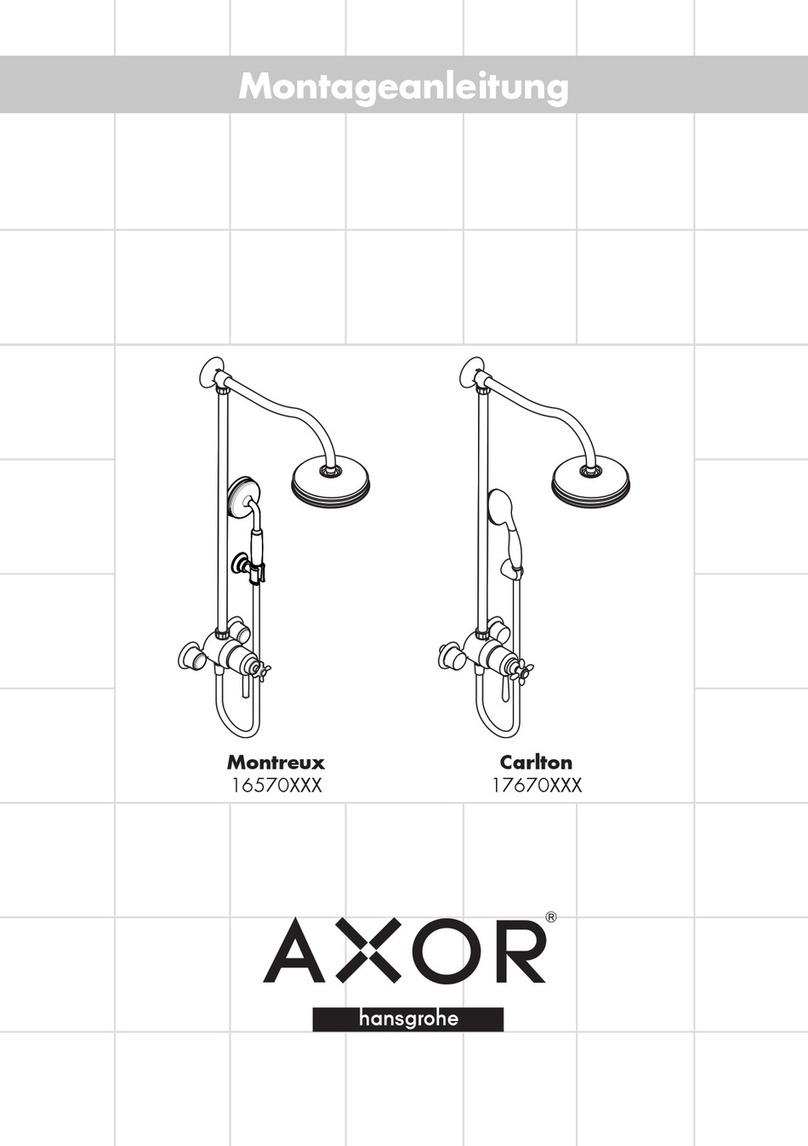 Hans Grohe Axor Montreux 16570 Series User manual Hans Grohe Axor Montreux 16570 Series User manual