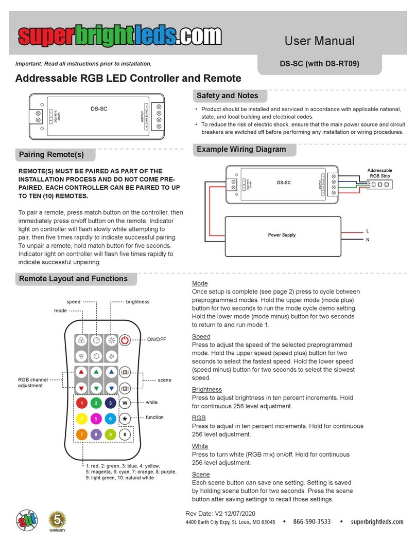 superbrightleds DS-SC user manual