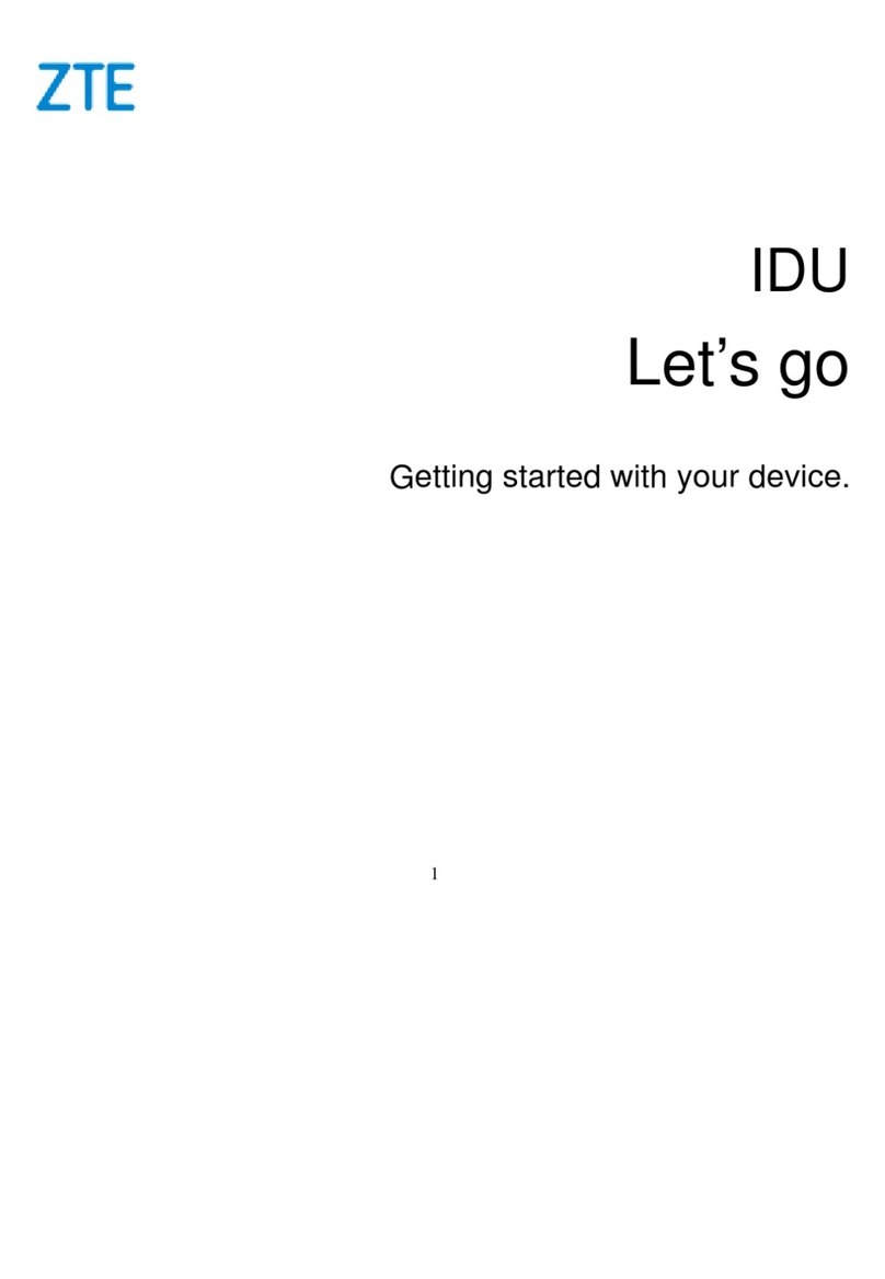 Zte IDU quick start guide