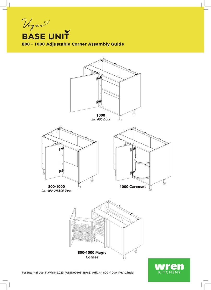 Wren Kitchens BASE UNIT 1000 User manual