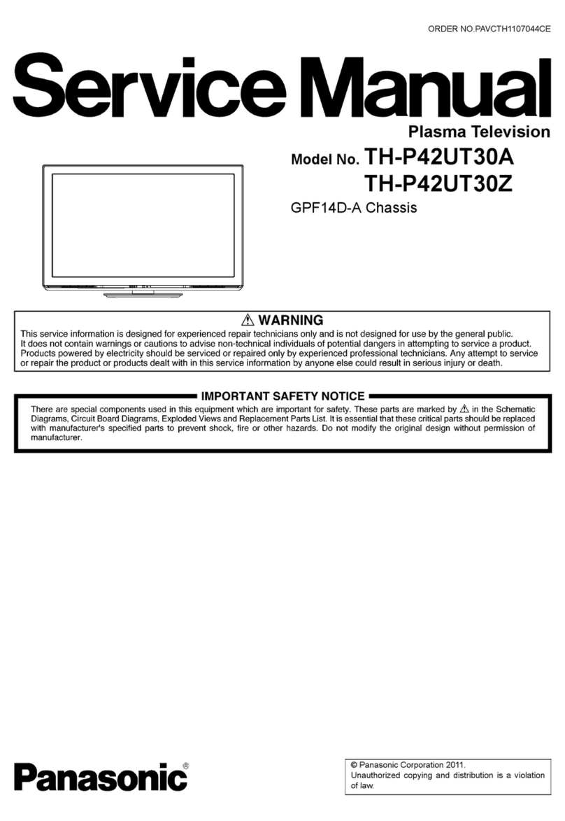 Panasonic TH-P42UT30A User manual