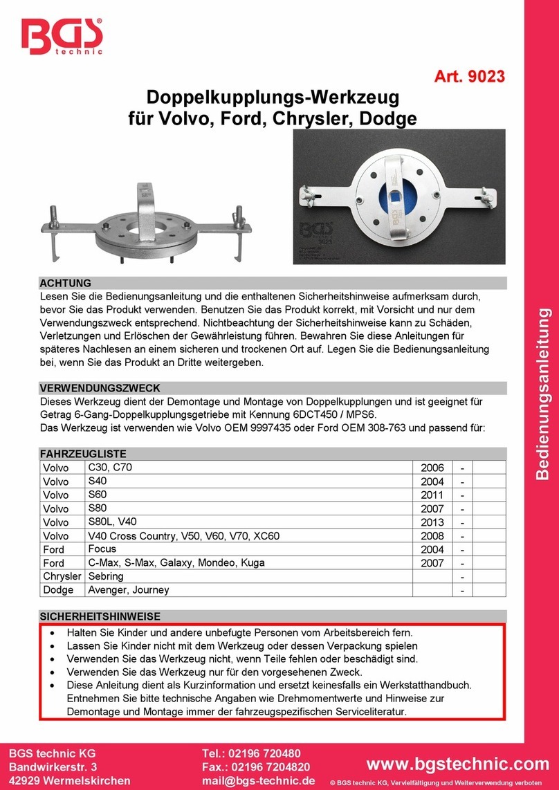 BGS technic 9023 User manual