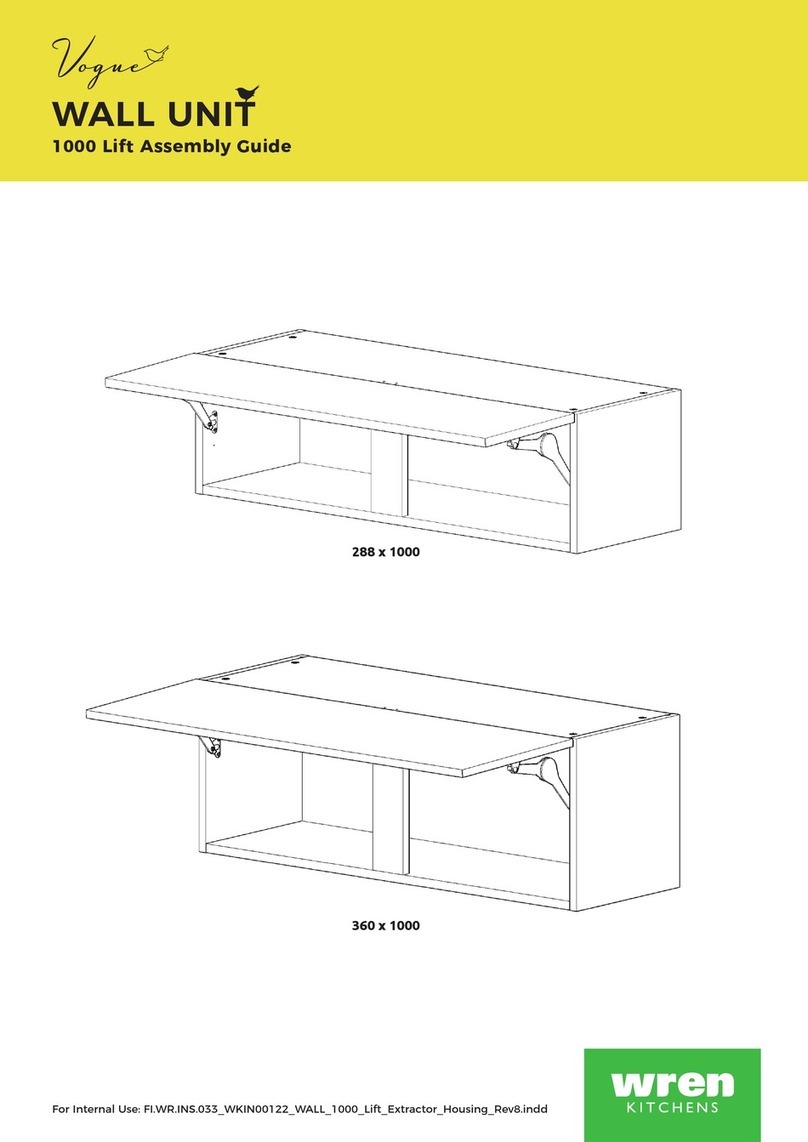 Wren Kitchens Vogue WALL UNIT 1000 Lift User manual Wren Kitchens Vogue WALL UNIT 1000 Lift User manual