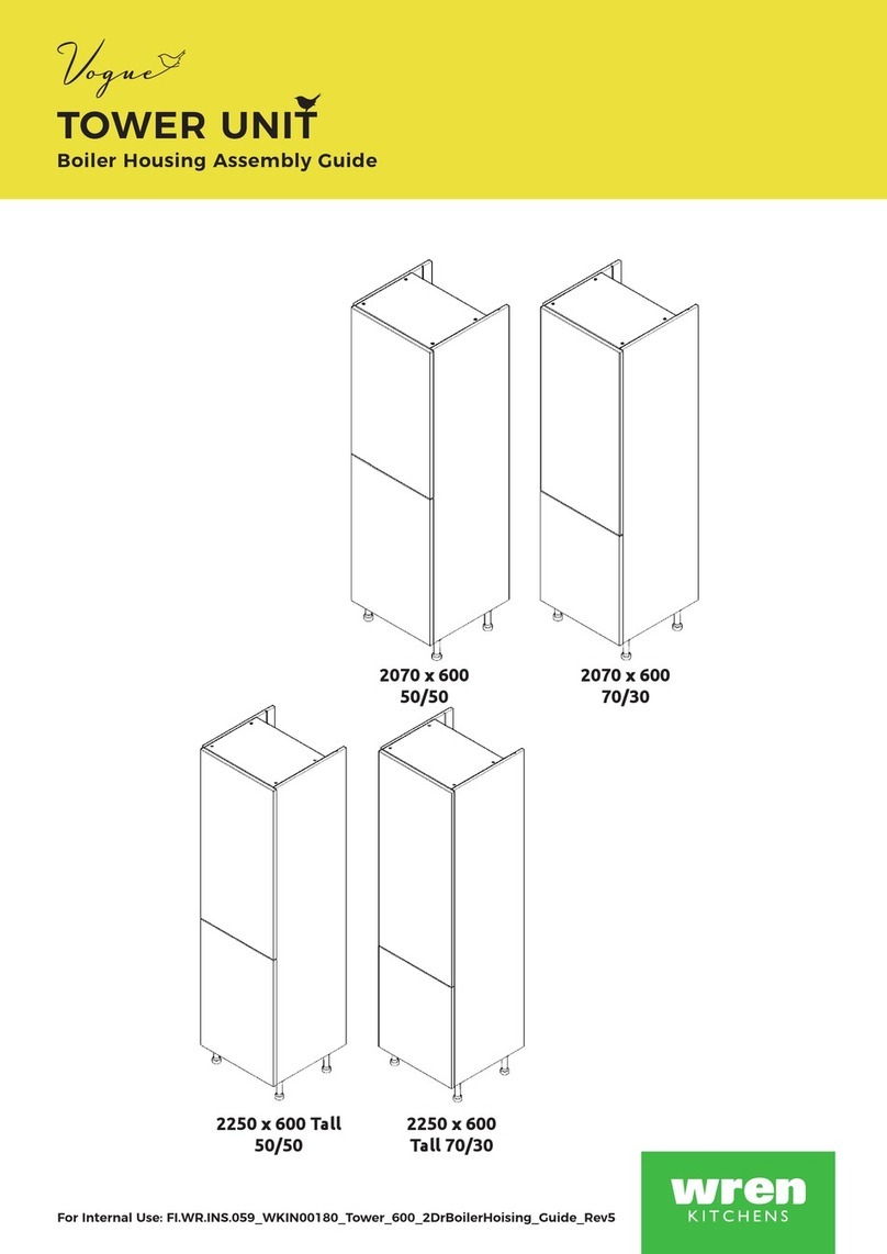 Wren Kitchens Vogue TOWER UNIT Boiler Housing User manual