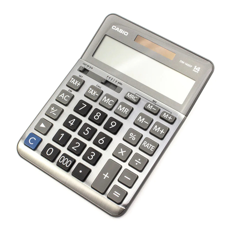 Casio DM-1400F User manual
