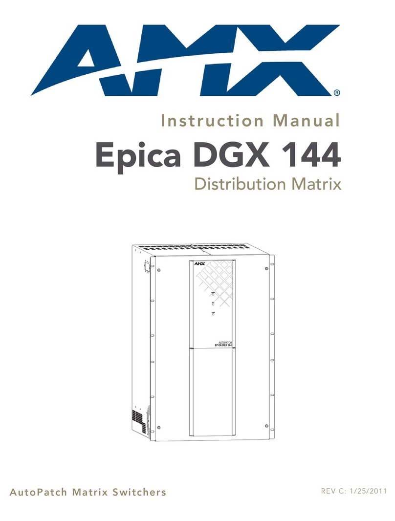 AMX Epica DGX 144 instruction manual
