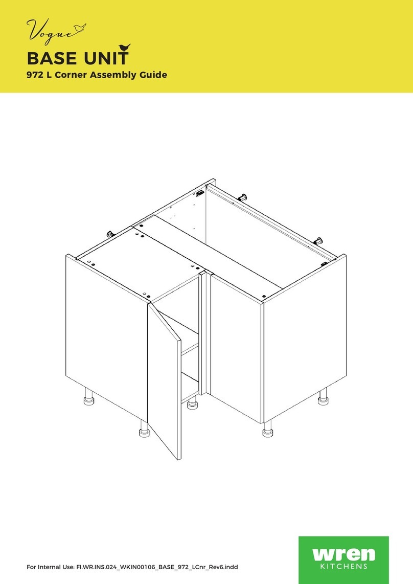Wren Kitchens Vogue BASE UNIT 972 L Corner User manual Wren Kitchens Vogue BASE UNIT 972 L Corner User manual