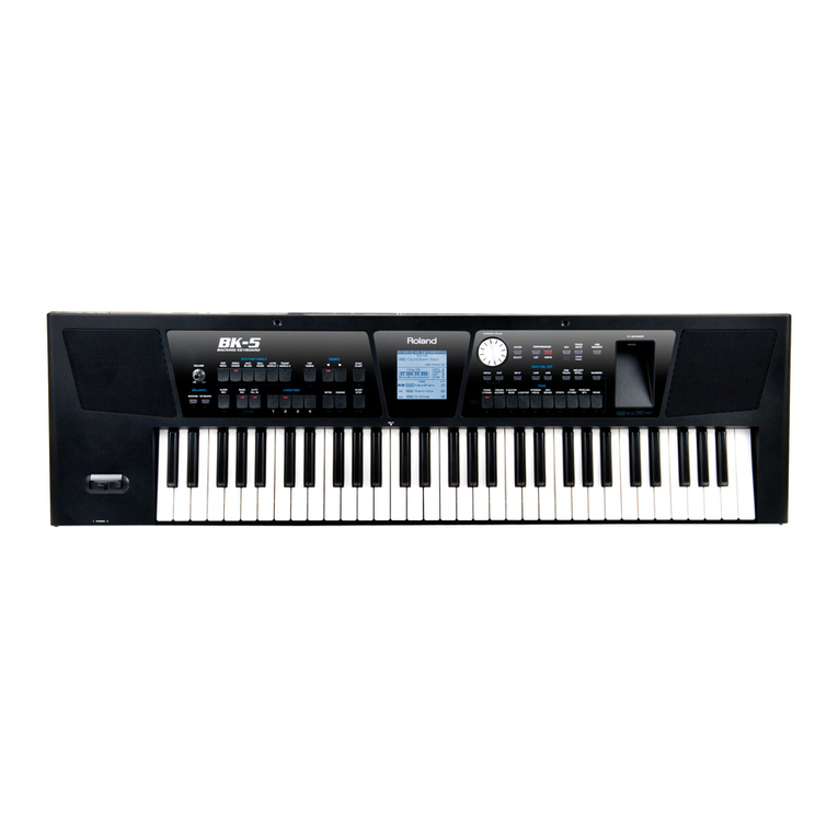 Roland BK-5 Operating and maintenance manual