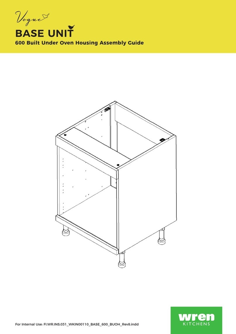 Wren Kitchens BASE UNIT 600 Assembly guide