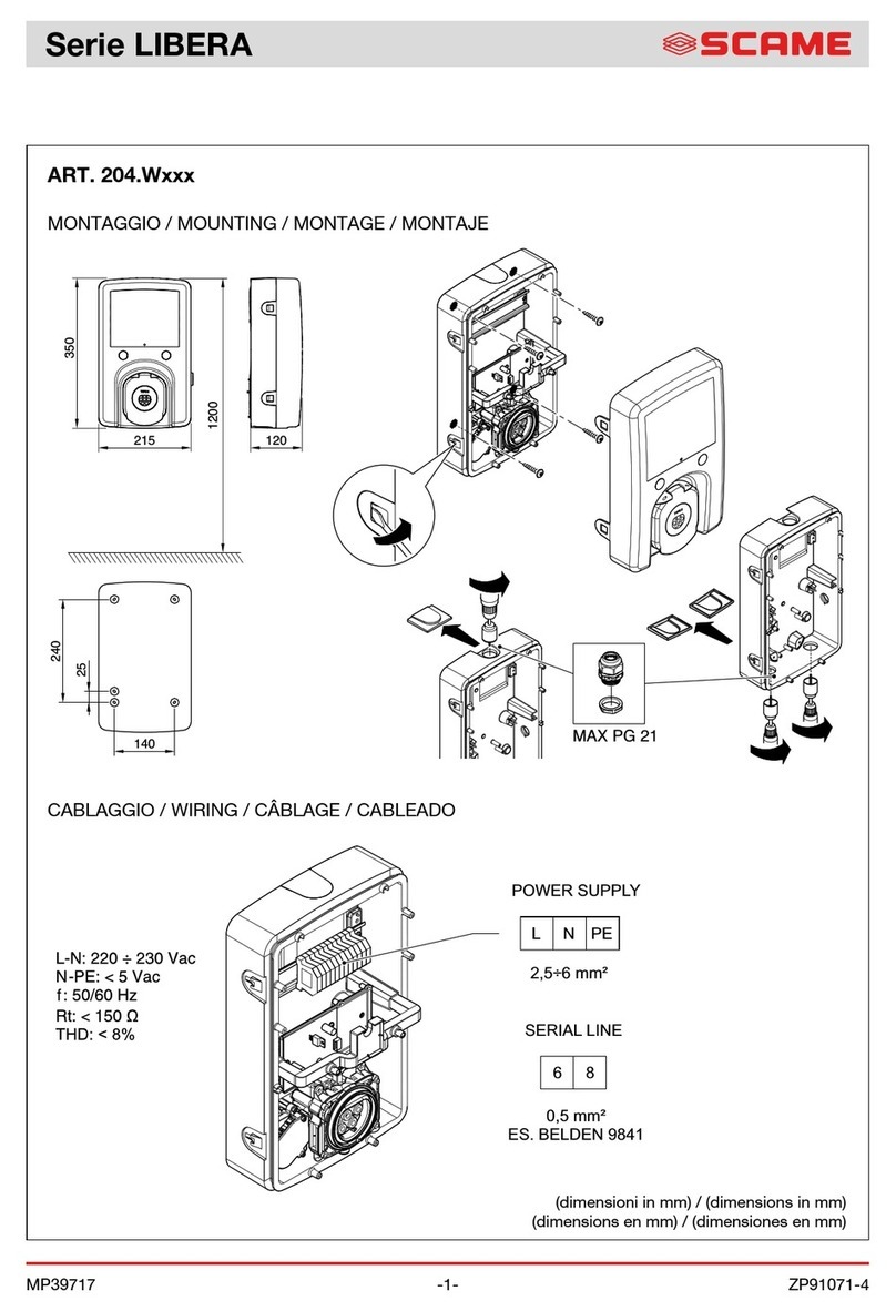 Scame LIBERA Series quick start guide