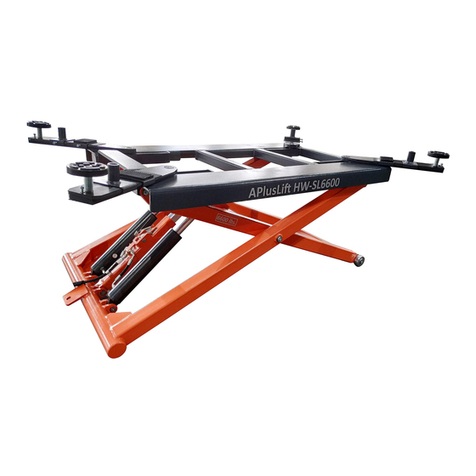 APlusLift HW-SL6600X Installation, operation, and parts manual