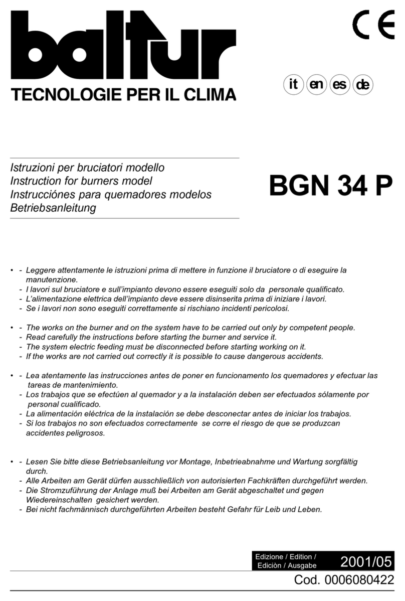 baltur BGN 34 P User manual