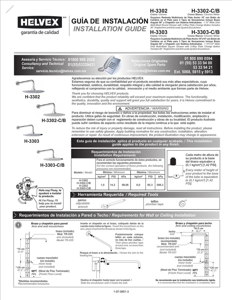 Helvex H-3302 User manual