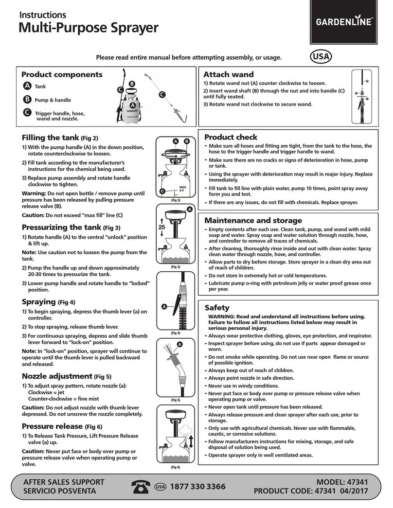 Gardenline 47341 instructions