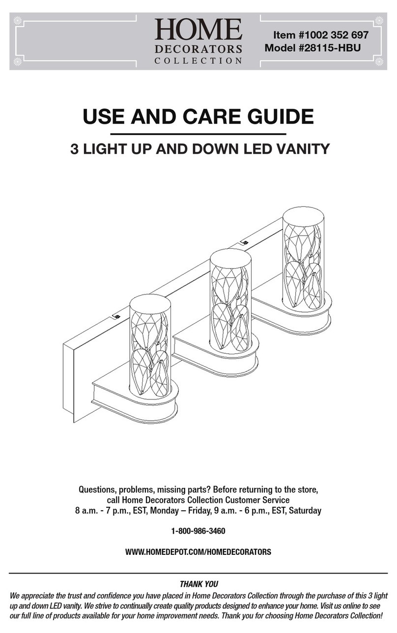 Home Decorators Collection 28115-HBU Use and care guide