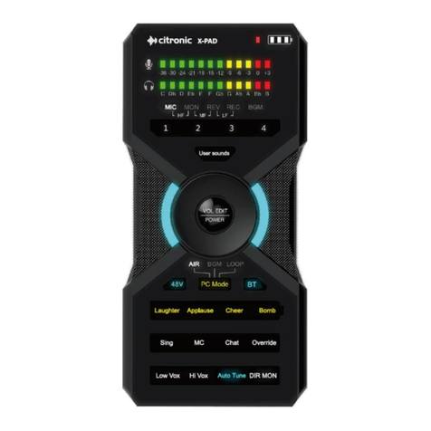 Avsl Citronic X-PAD user manual