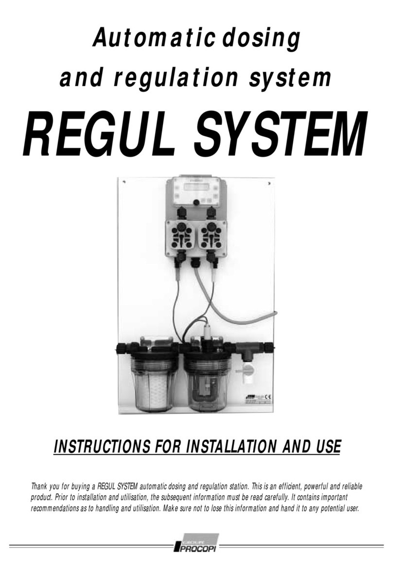 Procopi REGUL SYSTEM Instructions for installation and use