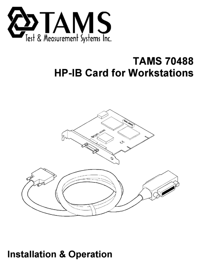 TAMS 70488 Installation & operation