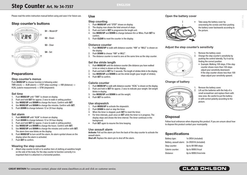 Clas Ohlson 34-7357 quick start guide