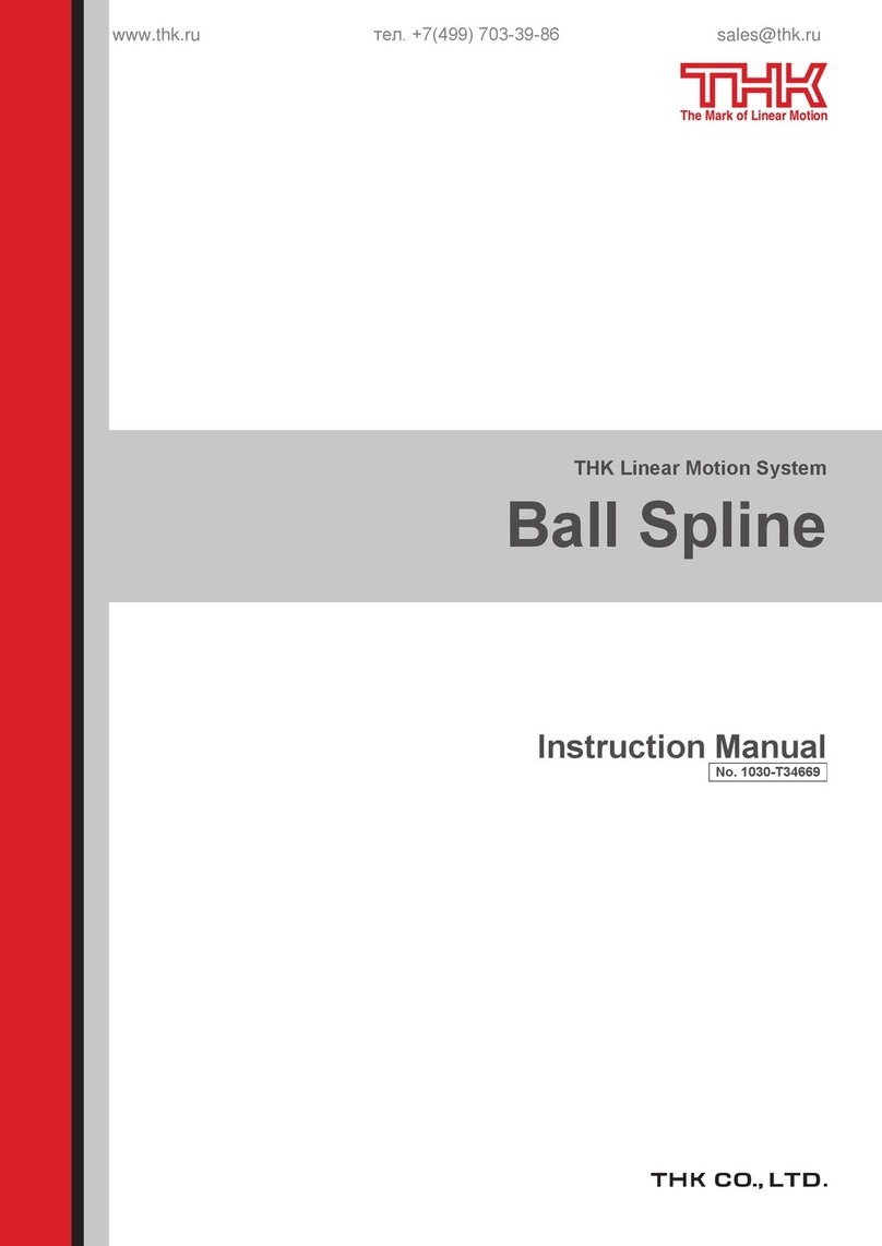 THK Ball Spline instruction manual