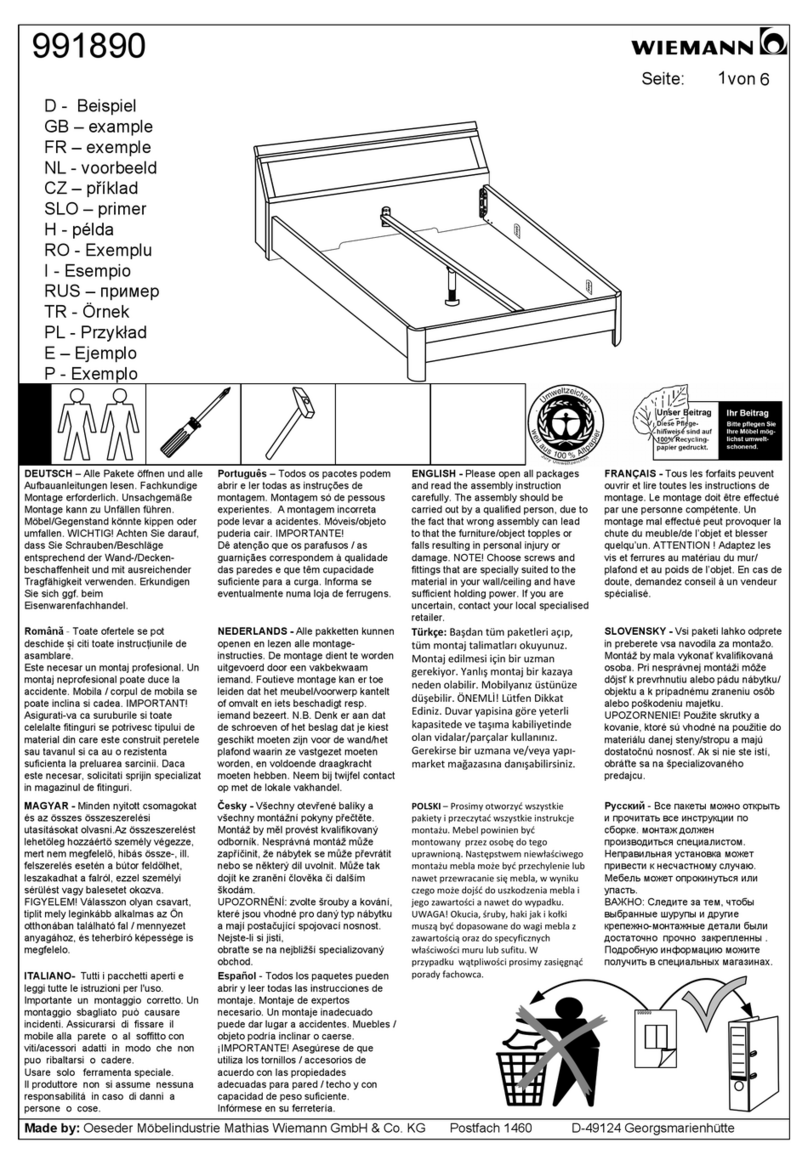 WIEMANN 991890 User manual
