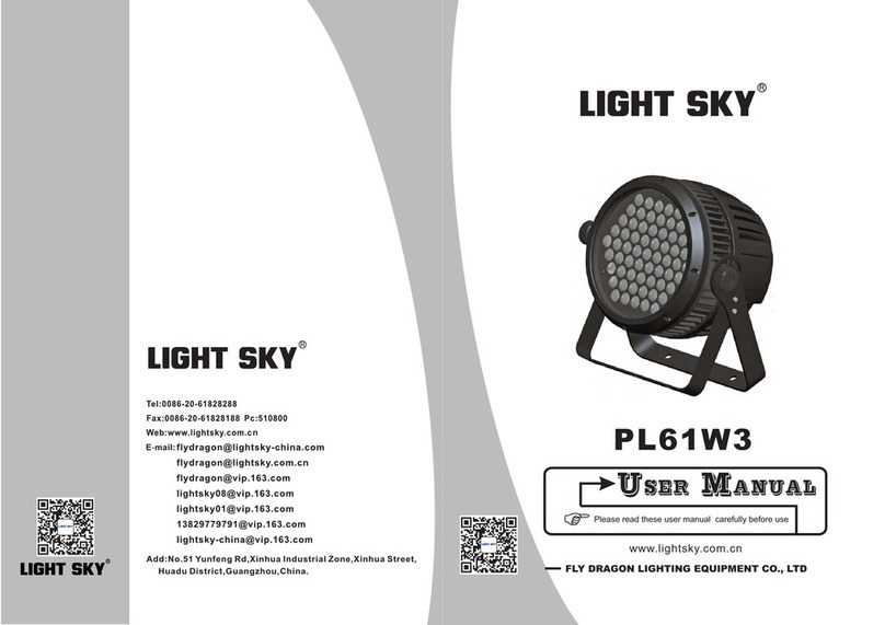 Light Sky PL61W3 user manual