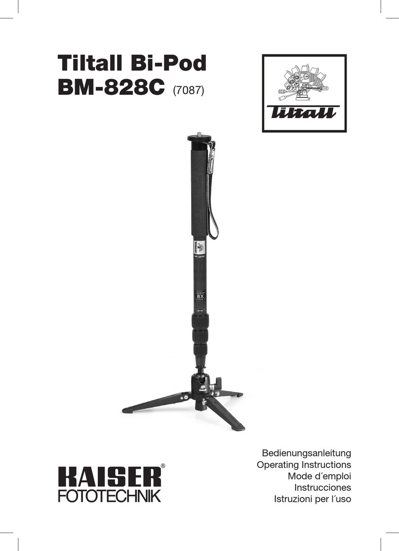Kaiser Fototechnik Tiltall Bi-Pod BM-828C operating instructions Kaiser Fototechnik Tiltall Bi-Pod BM-828C operating instructions