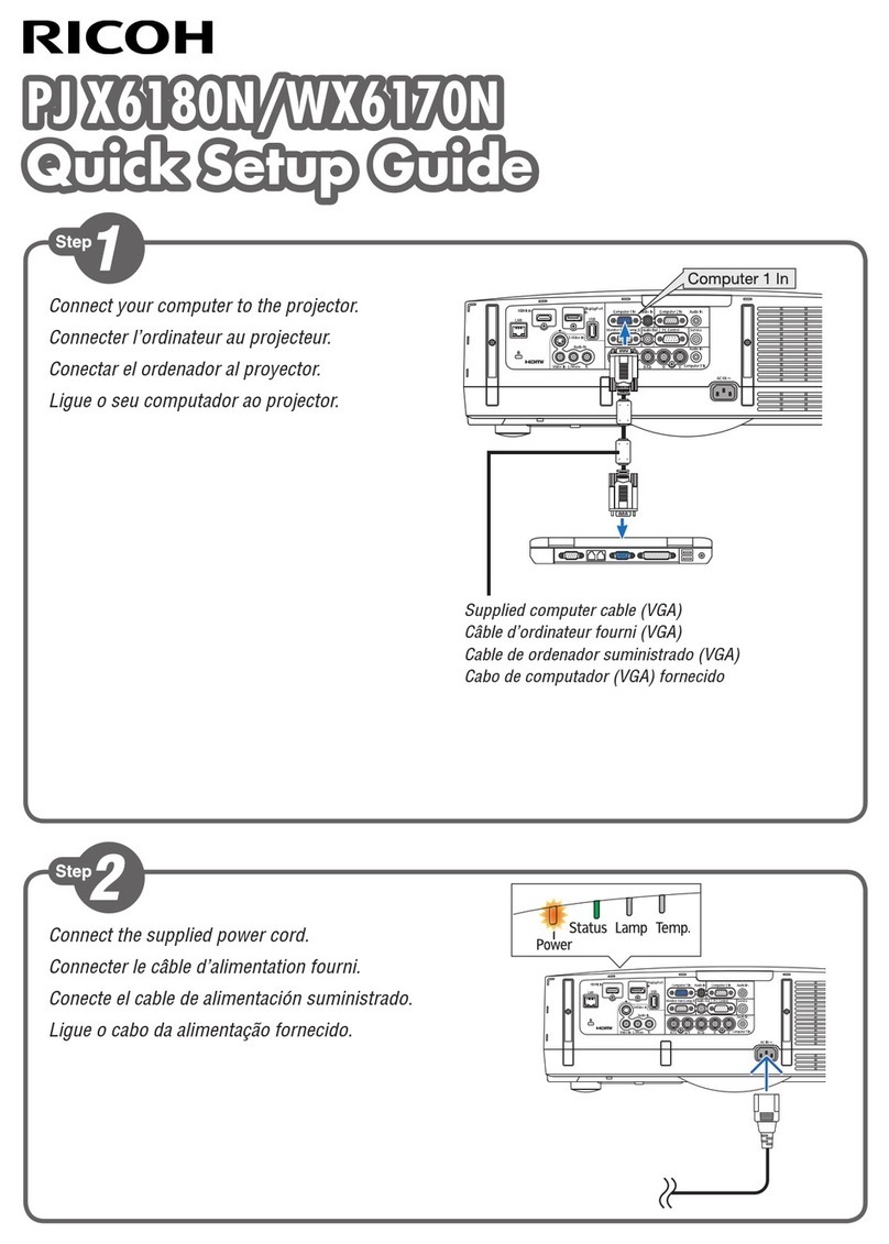 Ricoh PJ X6180N User manual